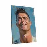 Obraz na płótnie Cristiano Ronaldo - nowoczesny portret 45x60 cm