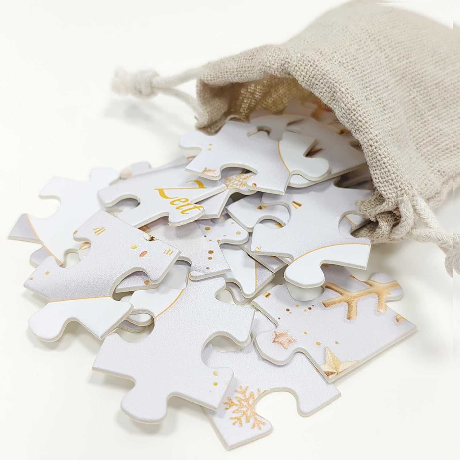 Puzzle Z Serduszkiem 30 Elementów + Woreczek - Niekompletne