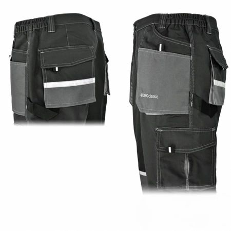 Spodnie robocze do pasa Classic, Potrójne Szwy ROZM 64