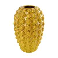 Wazon ceramiczny bąbelkowy żółty 25cm. 108335