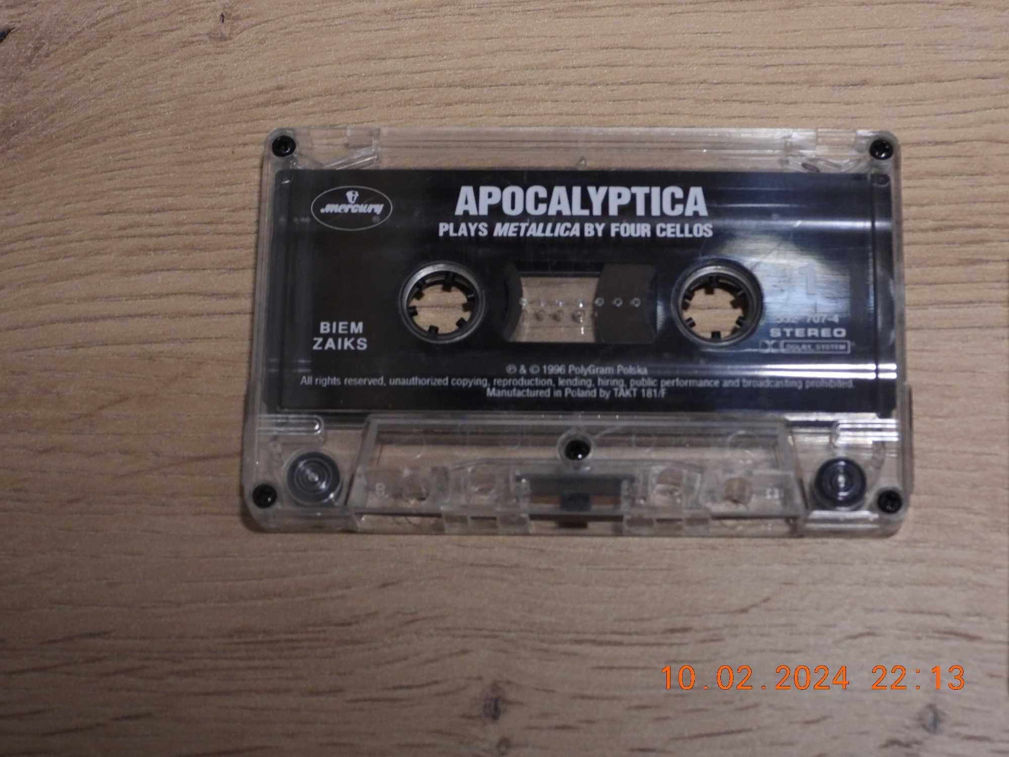 Kaseta: APOCALYPTICA - Play Metallica by Four Cellos