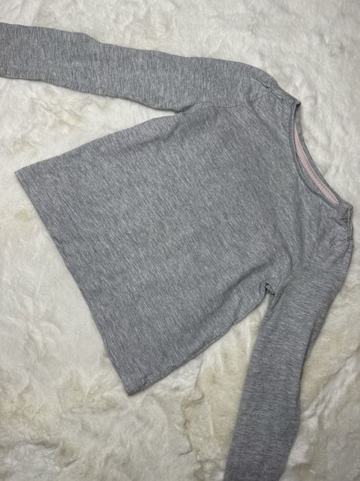 Szara bluzka z długim rękawem