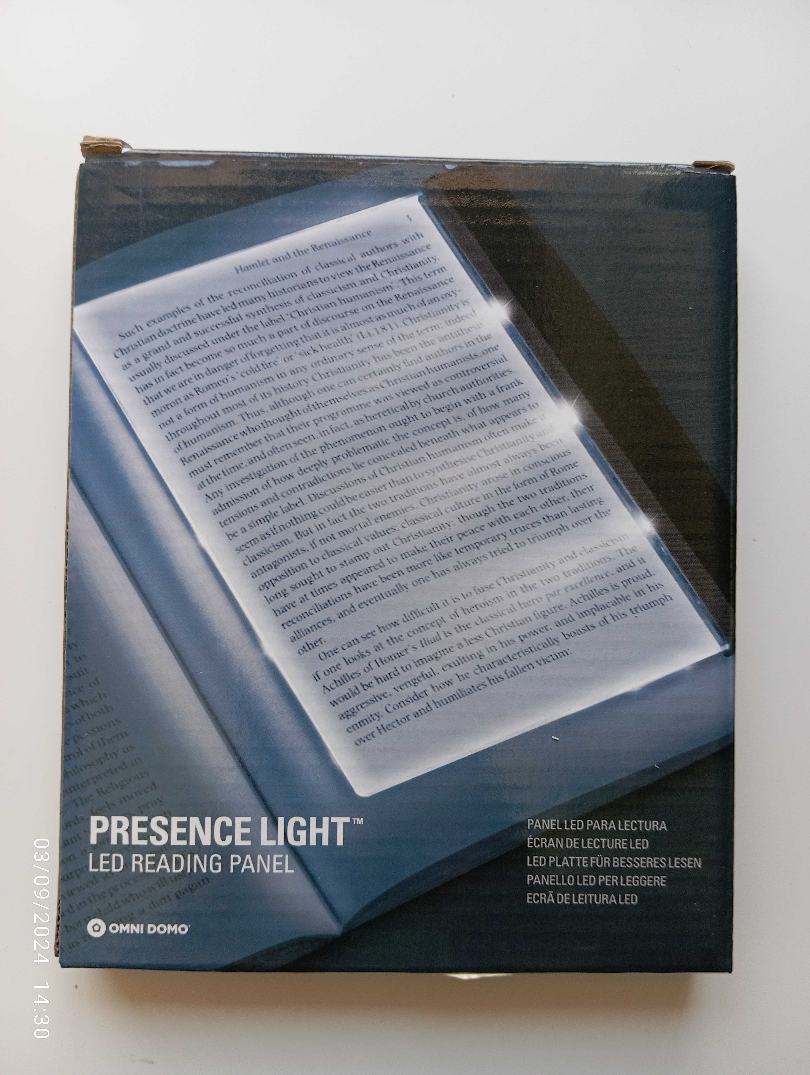 Luz de presença led a pilhas para livros
