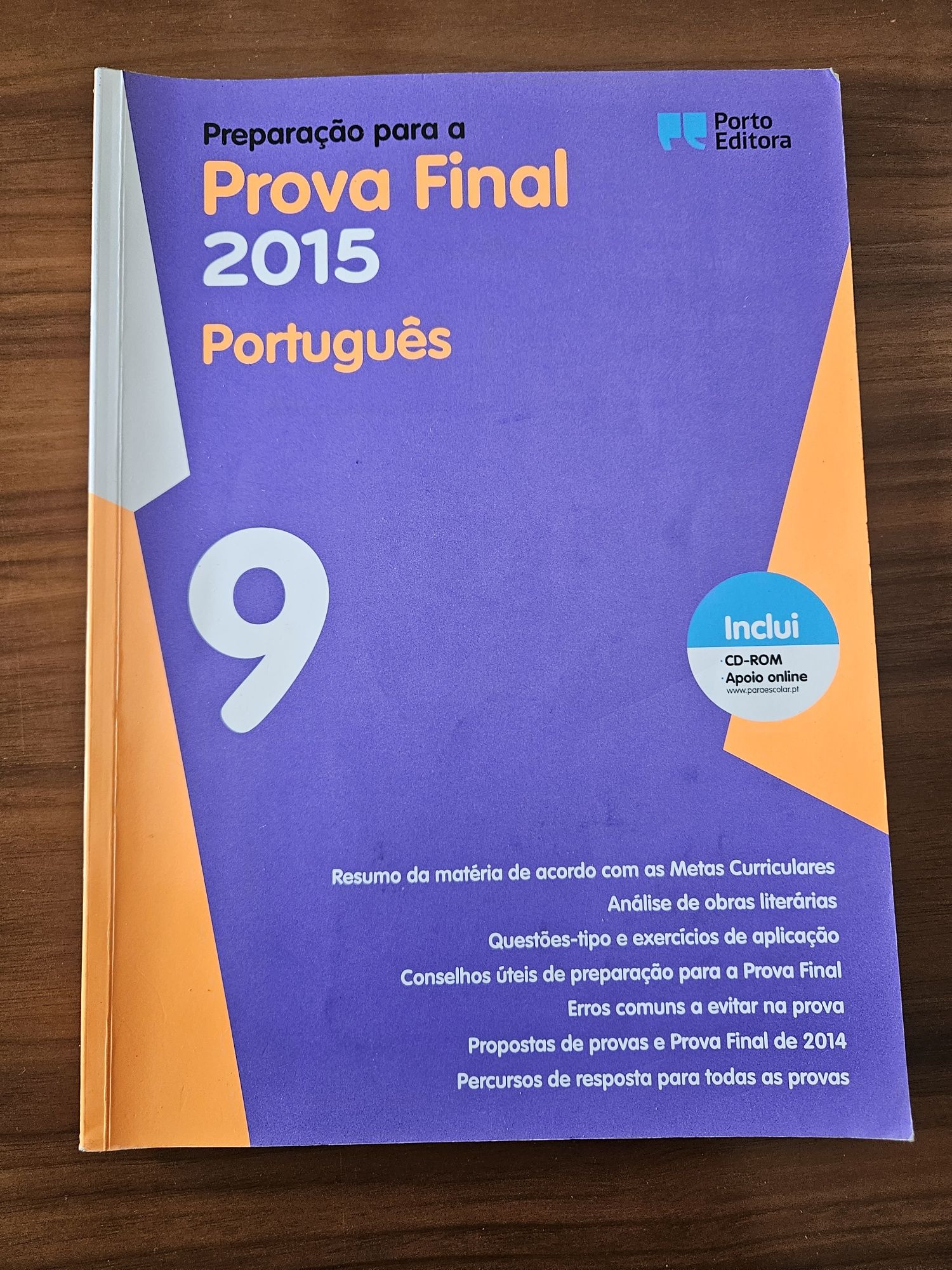 Livro preparação para exame Português- 9 ° ano - Porto Editora