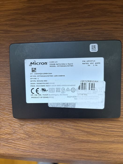 Ssd Samsung/Intel/Hynix/Micron 256-512G