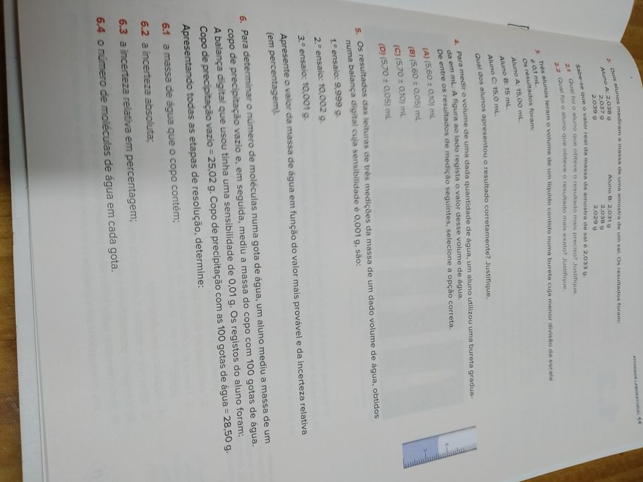Caderno de atividades novo jogo de partículas 10 ano