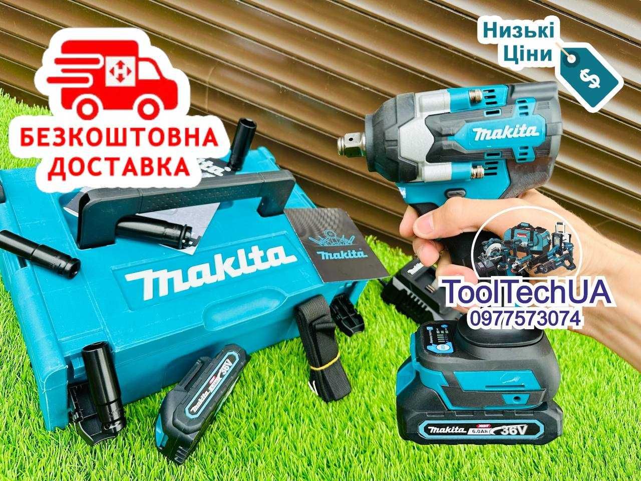 Гайковерт Імпакт Makita DTW500 BL Акумуляторний Безщітковий 36V-6Ah