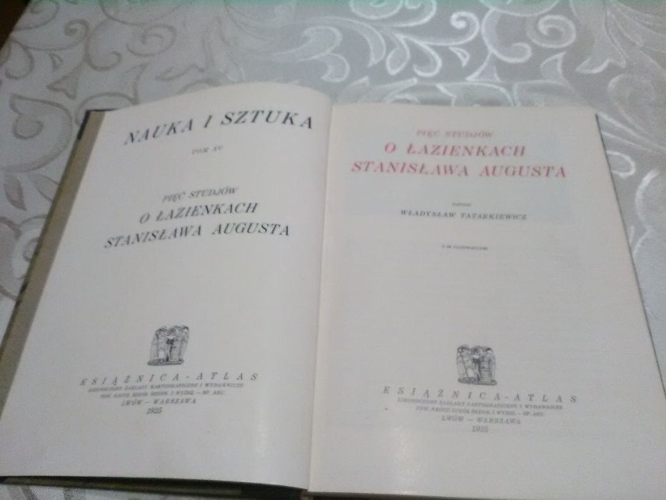 Pięć Studjów o Łazienkach St.Augusta-N.i Sztuka, Lw. 1925 ilustr.,cudo