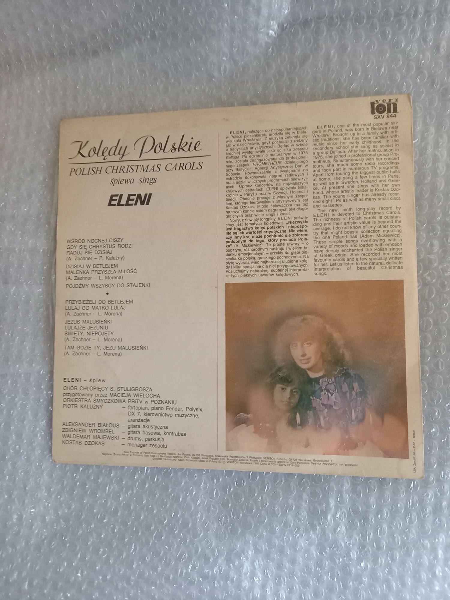 Płyta winylowa kolędy Eleni