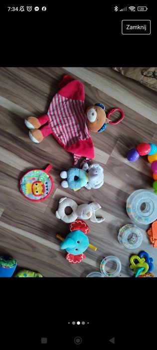Zestaw zabawek dla niemowlaka grzechotki,gryzaki