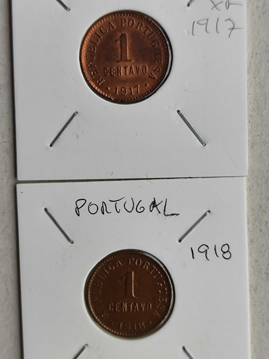 Lote de 11 moedas da República Portuguesa - escudos