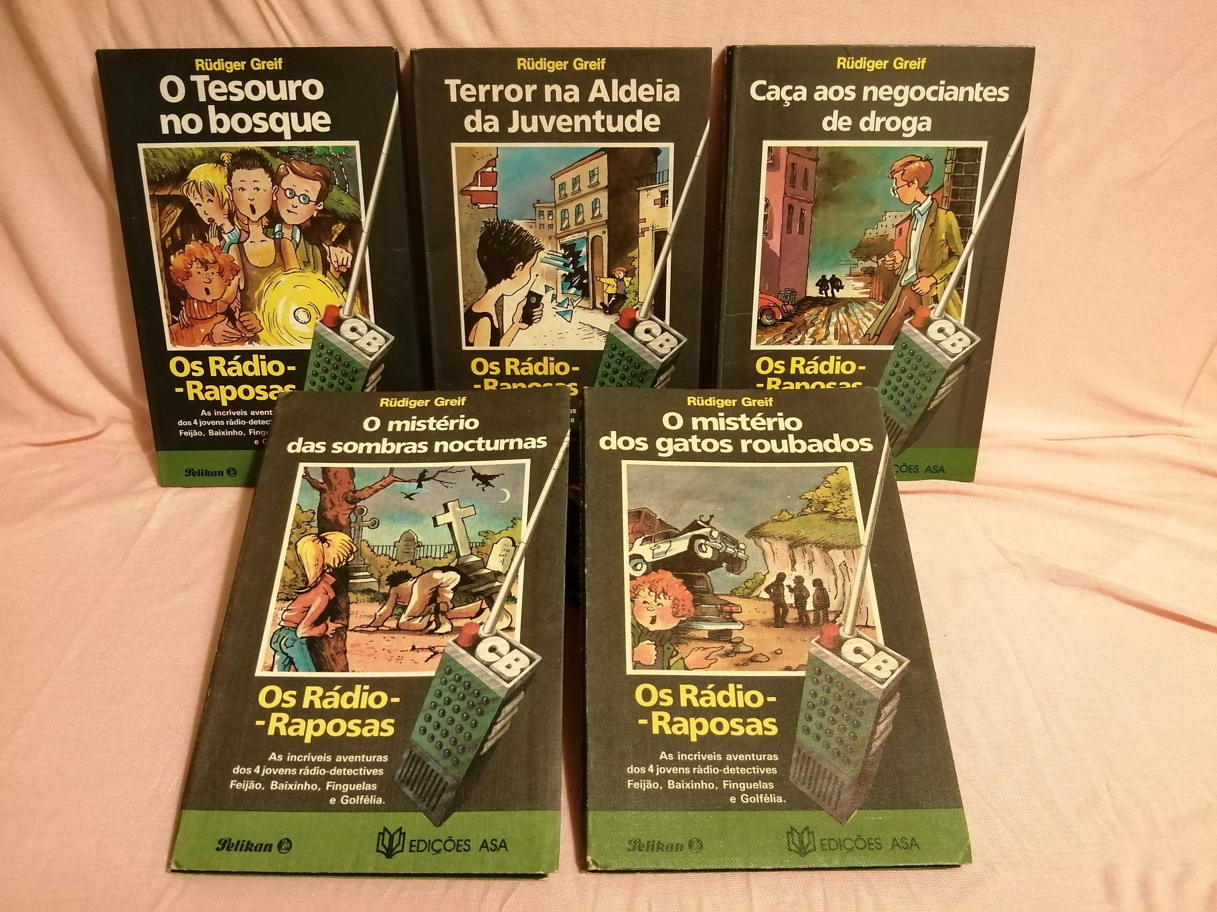 "Os rádio-raposas" - 1988 - livros juvenis