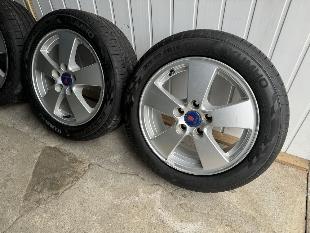 Kola SAAB alufelgi+ opony Nowe KUMHO 205/50-16 Lato!