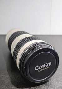 Canon EF 70-200 f/4L USM, oryginalne dekle oraz ET-74, Zadbany