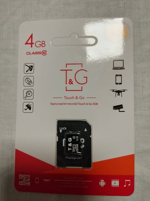 Карта пам'яті micro sd 4gb