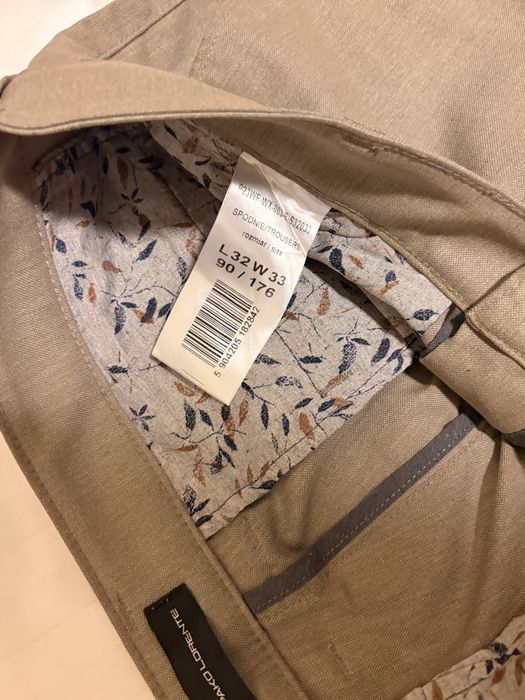 Nowe spodnie męskie Chino Pako Lorente 32x33