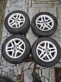 4 koła bmw alufelgi 15 cali  wielosezonowe e36 e46 koła 195/65 r15