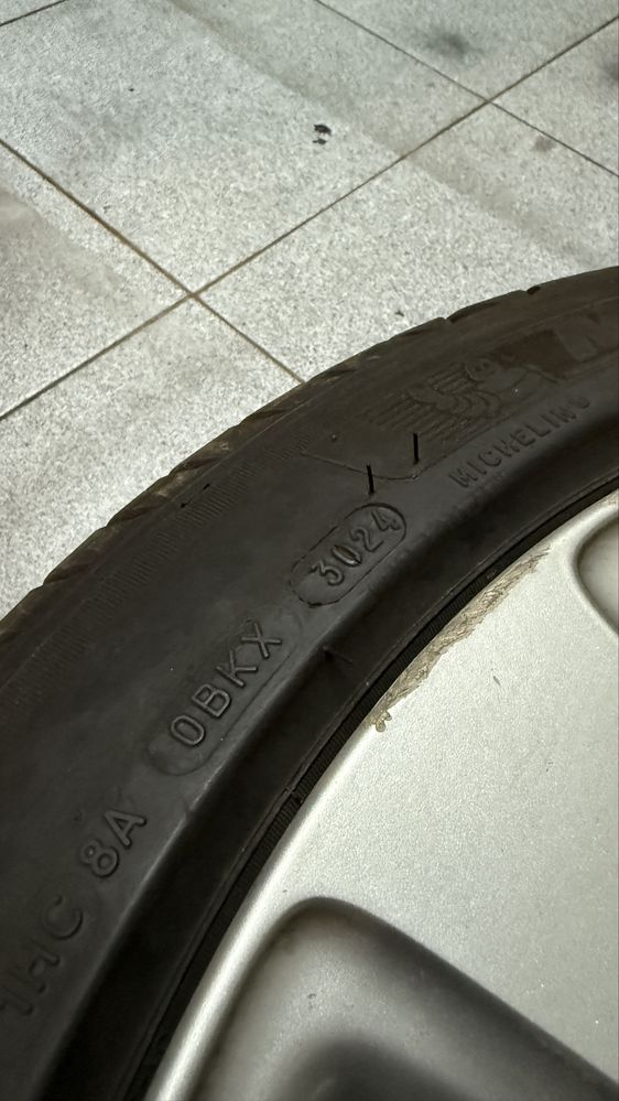 Jantes 17 BMW 5x120 style 157 c/pneus Michelin NOVOS negociavel