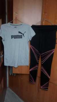 Nowe leginsy sportowe Gratis PUMA t-shirt od 12lat wzwyż wzr156- 168