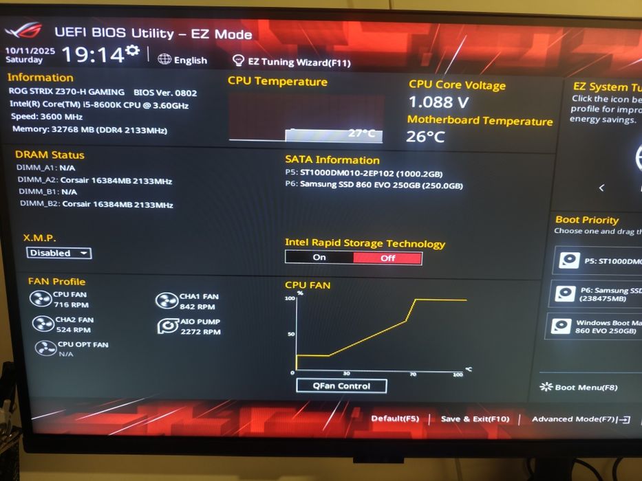 PC Gaming i5 + ASUS ROG Z370 + 32 GB + Asus ROG GTX 1070ti 8gb + SSD +