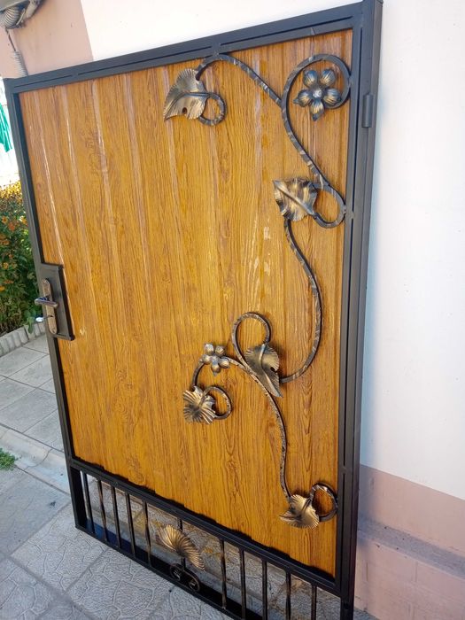 Ворота  калитка, навес