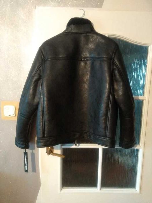 Kurtka Skórzana Karl Lagerfeld Aviator męska rozm M nowa