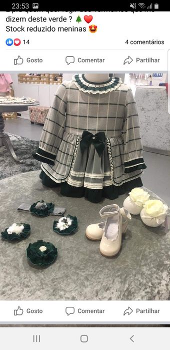 Vendo 2 vestidos da marca Miranda tamanho 4 anos novo