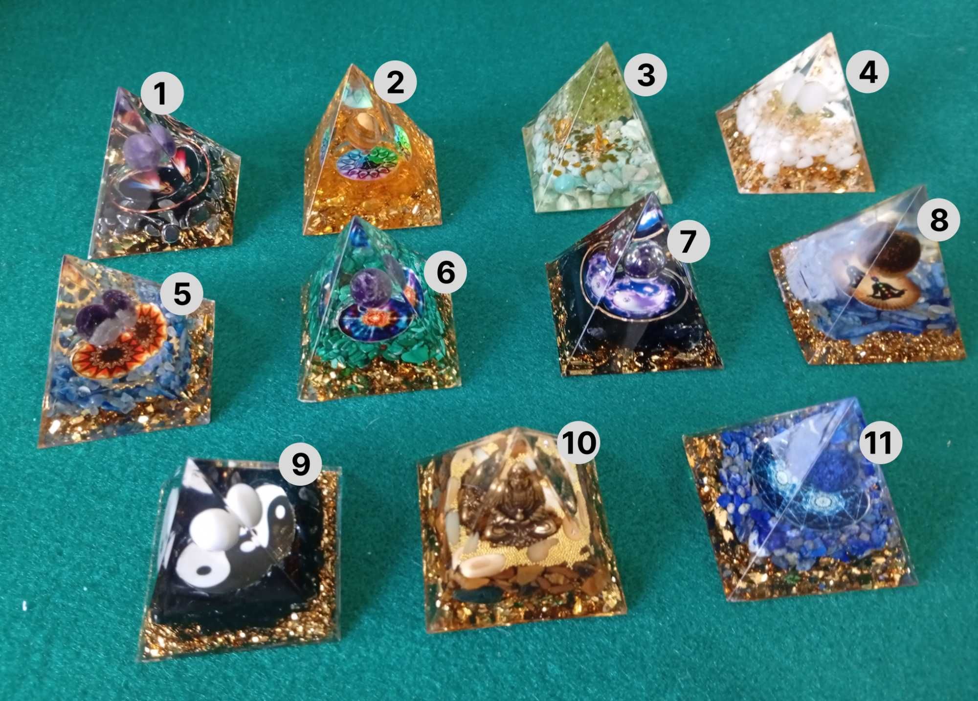 Pirâmide Regeneradora de Transformação em Orgonite