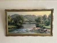 Картина з рамою І.Тащук річковий пейзаж