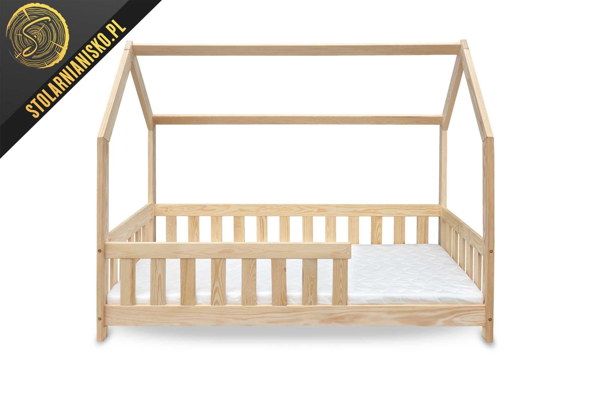 Łóżko domek dla dziecka 80x160 nielakierowane. Producent
