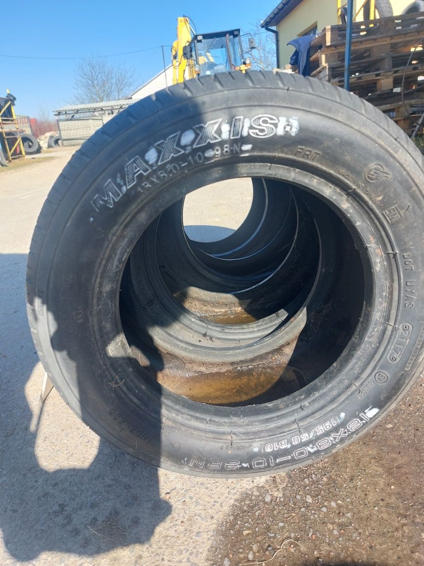 195/50B10 (18x8.0-10) Maxxis opony używane 4 szt