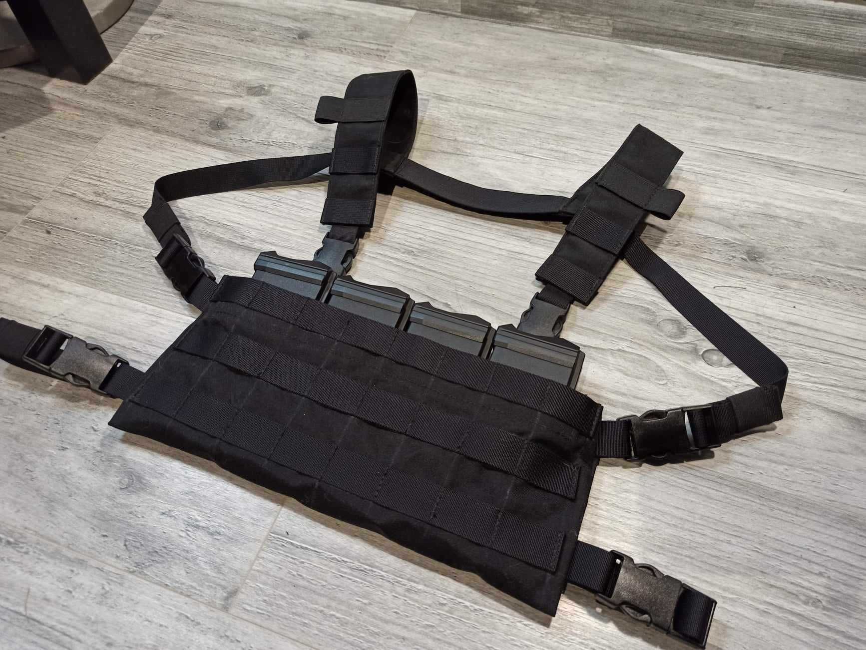 Kamizelka Taktyczna Chest rig 8x3 Czarny Szelki H