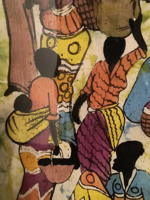 Obraz ludowej sztuki afrykańskiej.