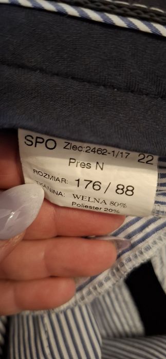 Garnitur granatowy Recman 176 młodzieżowy