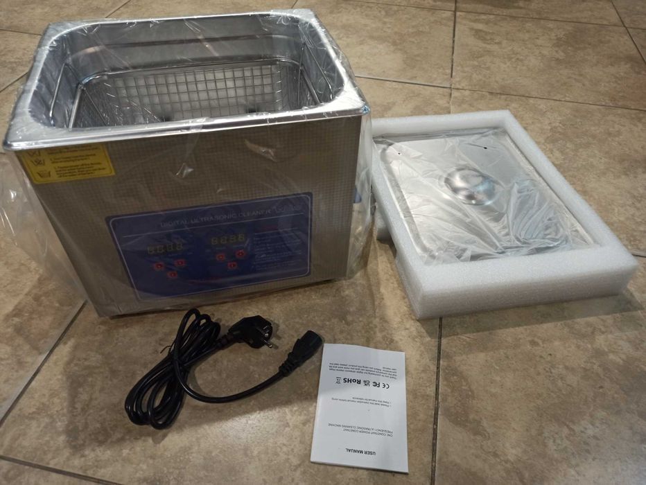 Мийка стерилізатор ультразвукова ванна УЗ 10л + нагрівач 240Вт MH-040S