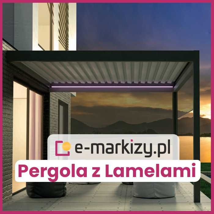 Pergola Bioklimatyczna Lamelowa BIOLINE Dach Lamelowy Adams Żary