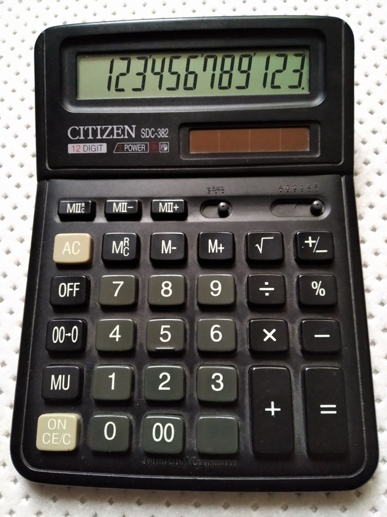 Калькулятор CITIZEN SDC-382