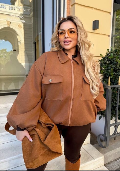 Куртка замша батал,тепла до -5 С,ОГ 146 см