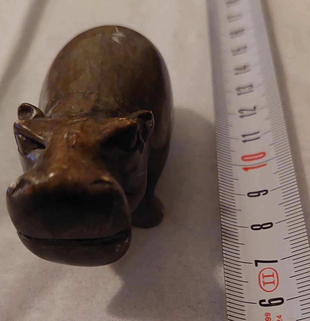 Rzeźba,  figurki  : hipopotam I żółwie