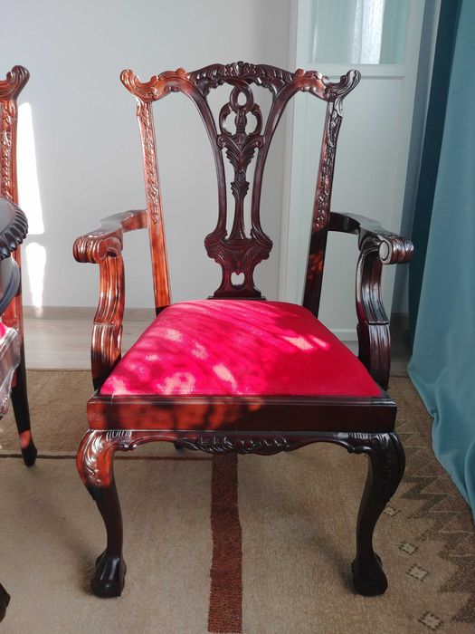 Stół i 6 krzeseł + fotel