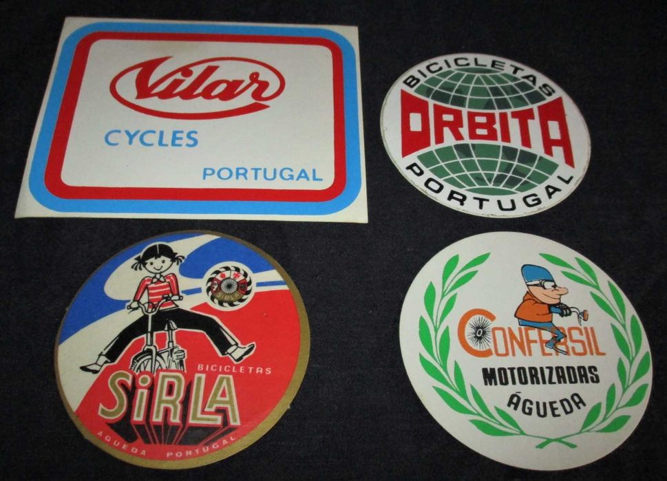 Autocolantes Antigos Bicicletas Motorizados Orbita Vilar Sirla