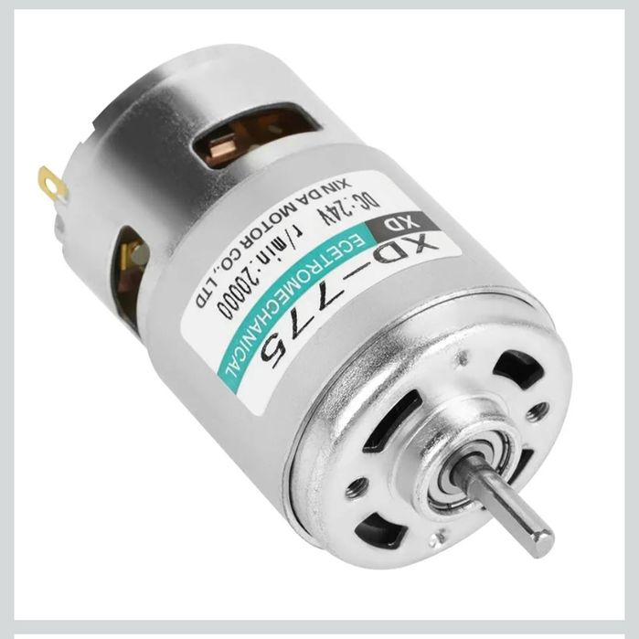 Silnik prądu stałego, XD-775 12 V / 24 V cichy silnik do wiertarki