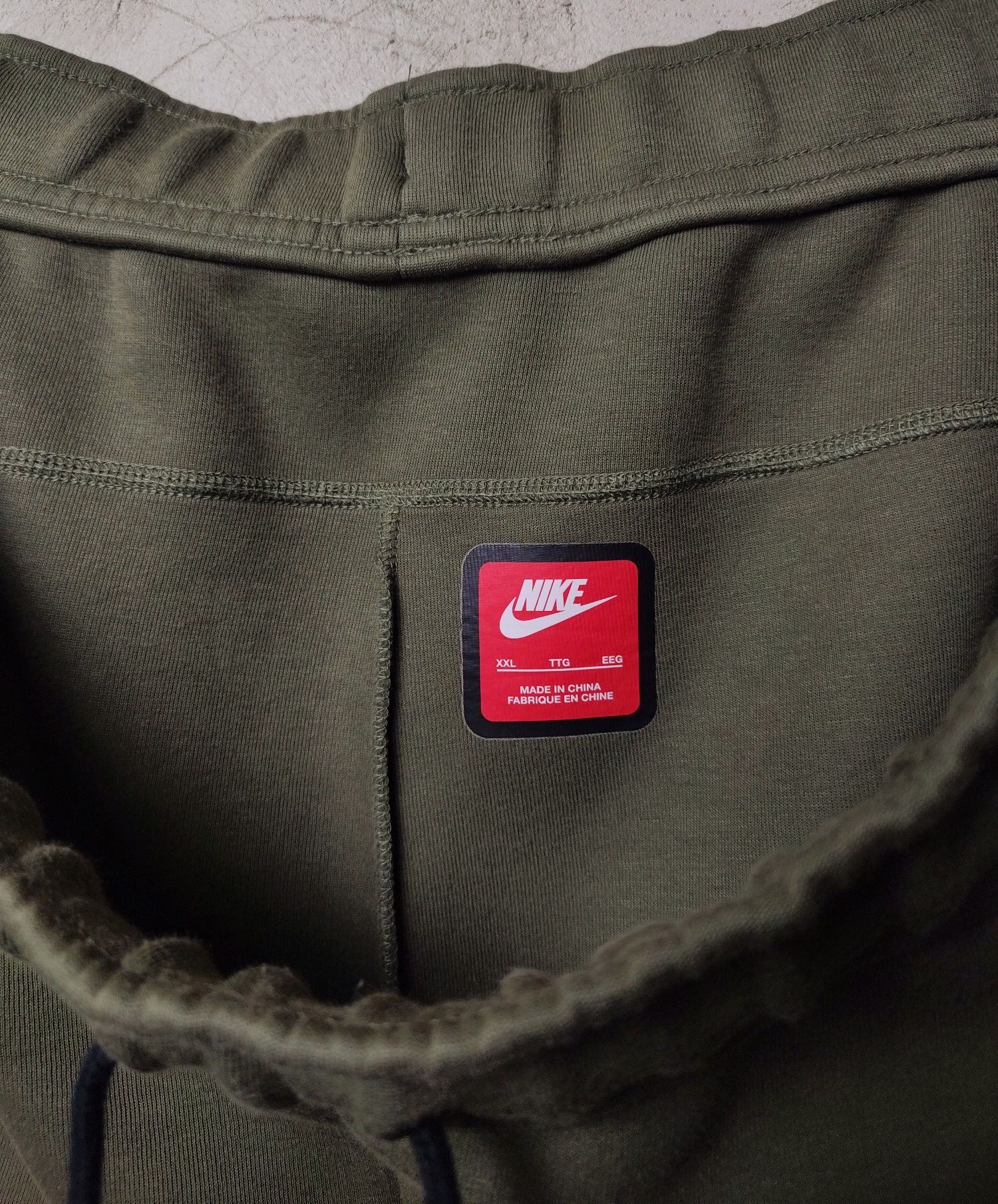 NIKE Tech Fleece__spodnie dresowe męskie (XXL duże) oliv / khaki
