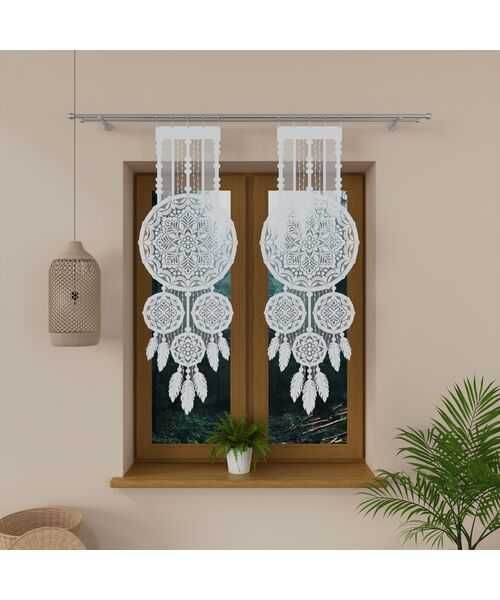 Panel żakardowy Lea 130 x 45 cm biały