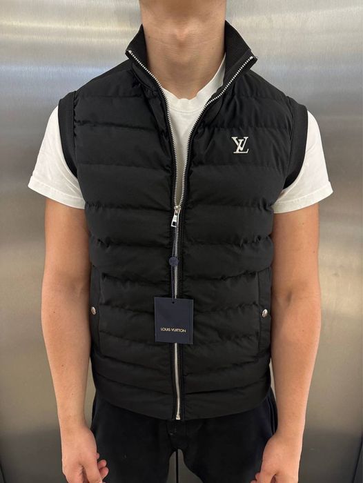 Жилетка Louis Vuitton чорна чоловіча жилетка луї віттон чорна чоловіча
