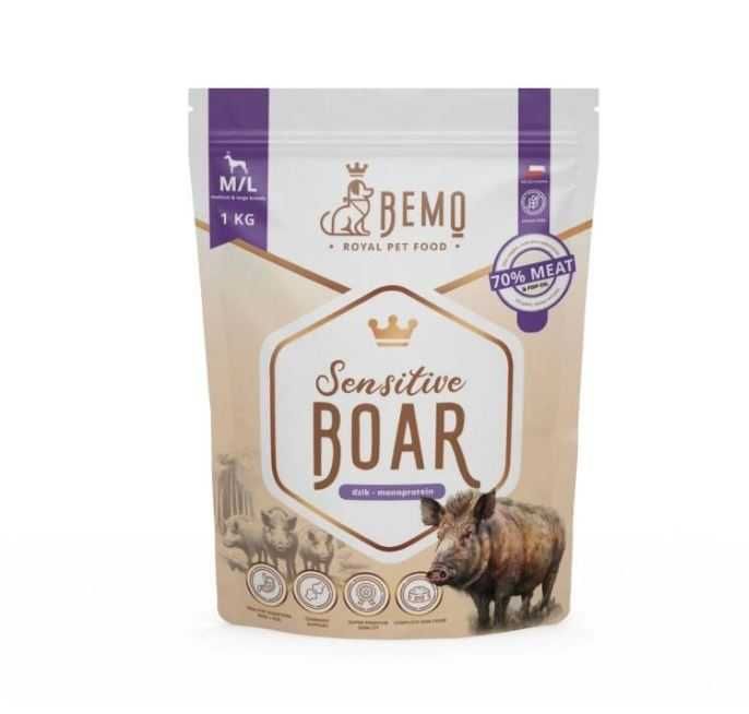 Bemo Sensitive Boar M/L karma dla psa z dzikiem 2 kg / darmowa dostawa