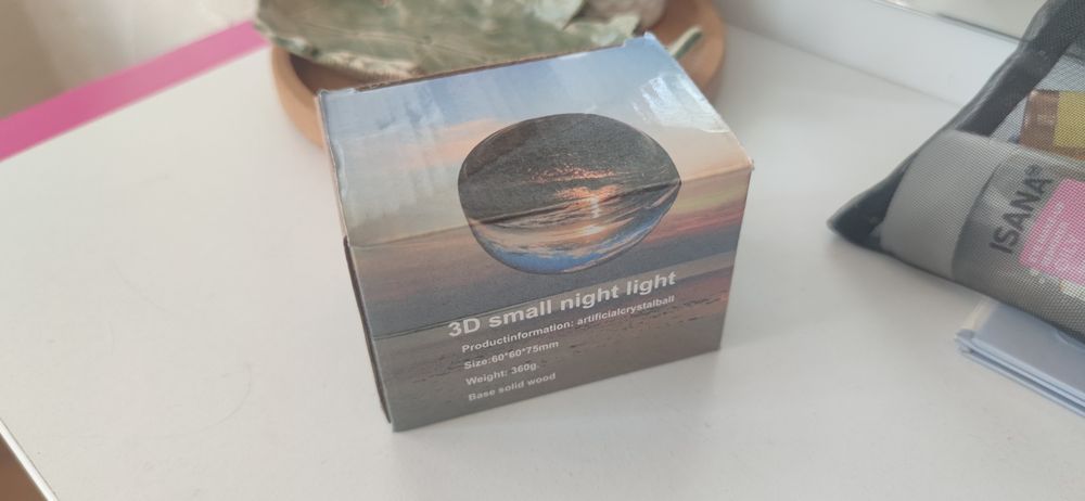 Нічник 3d куля 8 см , подарунок , ночник 3д