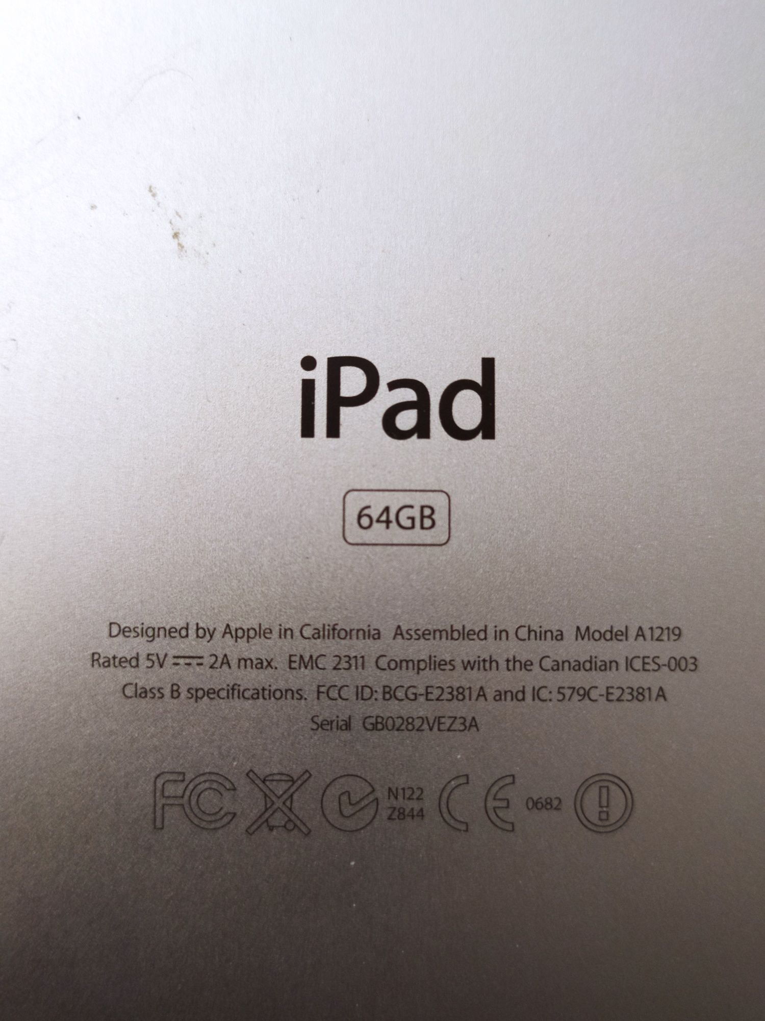 Продам Ipad A1219