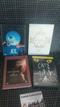 DVDs edição especial Sexo e a Cidade 2, Cats, ET, o Fantasma da ópera