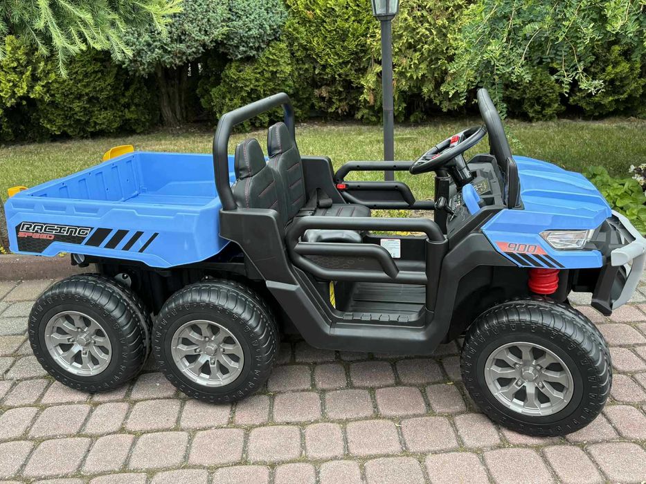 Auto na akumulator Pojazd Farmer 4×4 12v Pilot Skóra Wywrotka 6 kół